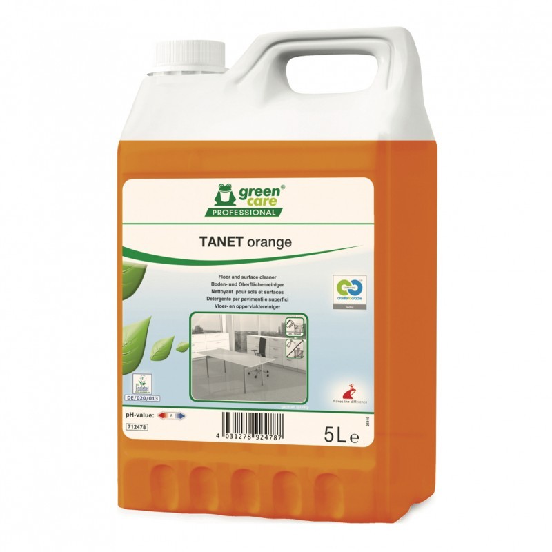 TANET ORANGE Nettoyant multi-usage ECOLABEL C2C - Bidon de 5L