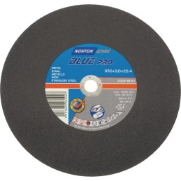 DISQUE À TRONÇONNER MÉTAL/INOX 350 X 3 X 25,4 MM BLUE PRO