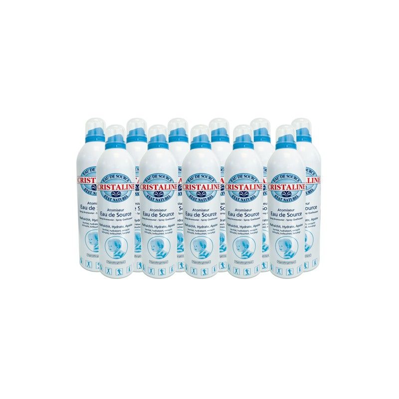 Atomiseur d'eau de source 400ml - Lot de 12