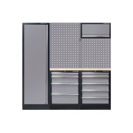 Demi mobilier d'atelier option droite - gris