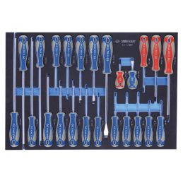 Module mousse tournevis à fente, Torx et Phillips - 24 pièces