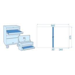 THERMOFORME VIDE SEPARATEUR POUR SERVANTE