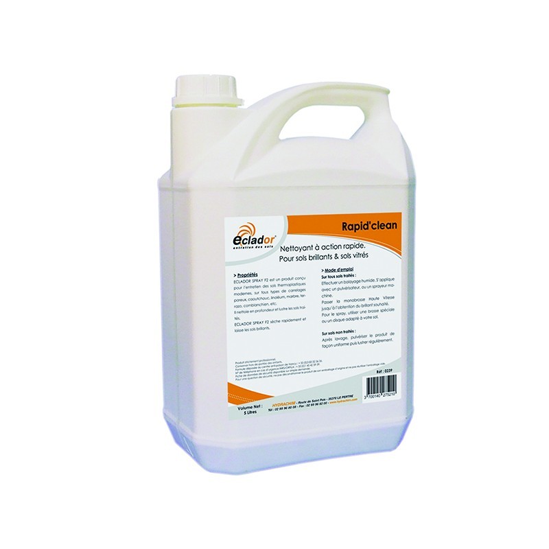 Nettoyant sols brillants et vitrés RAPID'CLEAN - 6132 - Bidon 5L