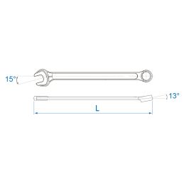 Clé mixte ultra légère métrique (I-beam)