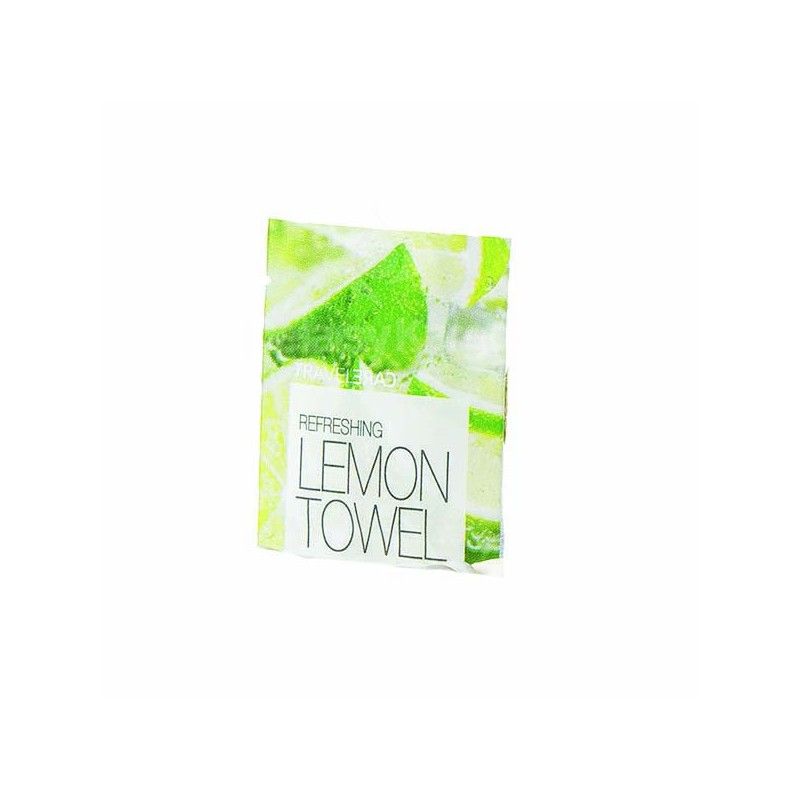 Serviette rafraichissante parfum citron - Ct. de 1000