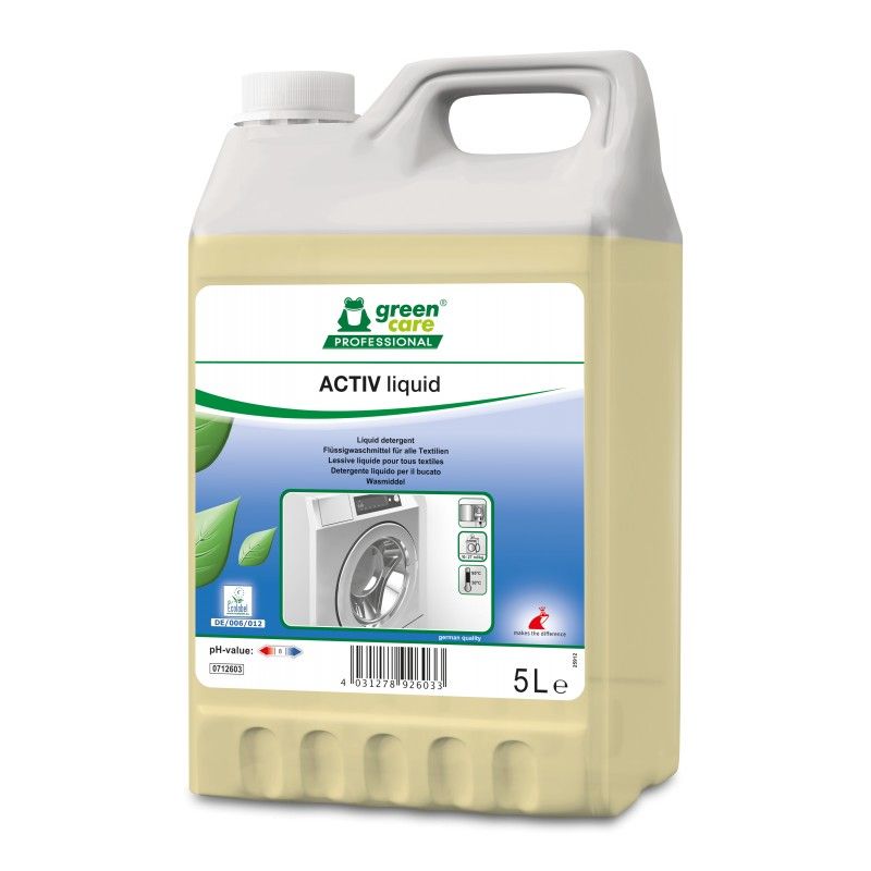 Lessive liquide ACTIV LIQUID hypoallergénique ECOLABEL - Bidon 5L