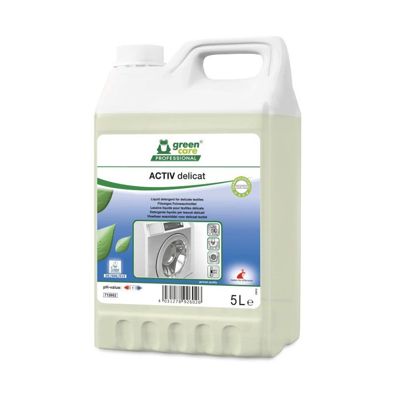 Lessive liquide ACTIV DELICAT ECOLABEL - Bidon 5L