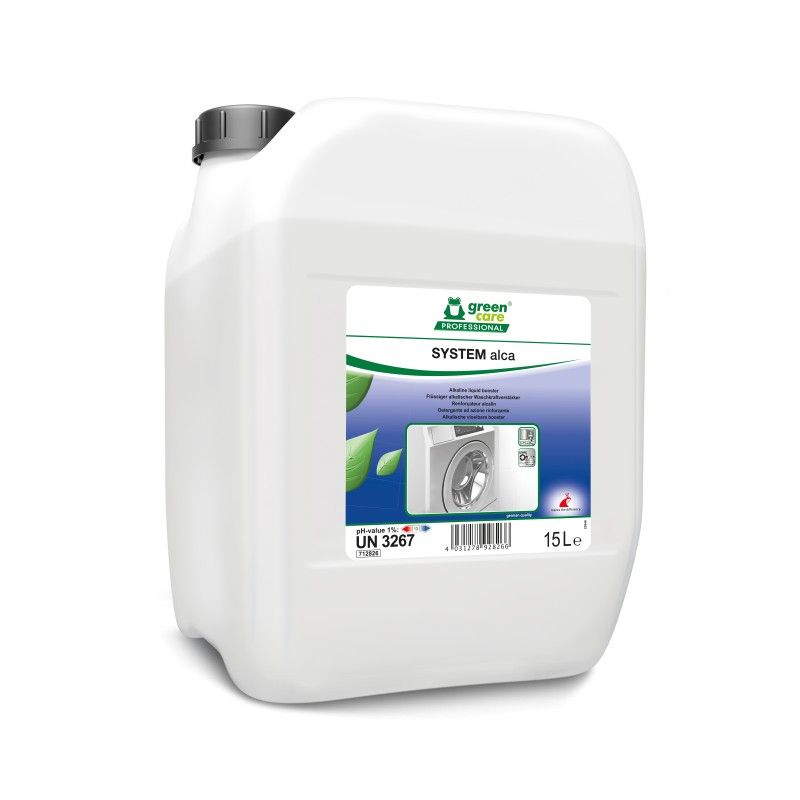 SYSTEM ALCA Renforçateur alcalin pour lavage de linge - Bidon 15L