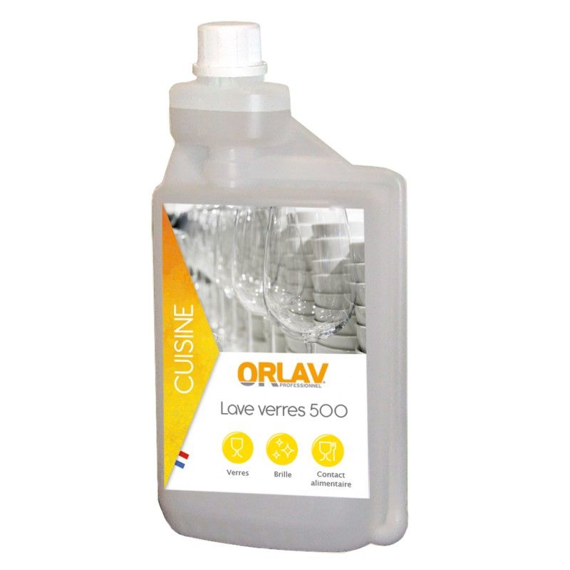 Liquide lave-verre 500 ORLAV - 0216 - Ct de 6x1L (ex 129467)