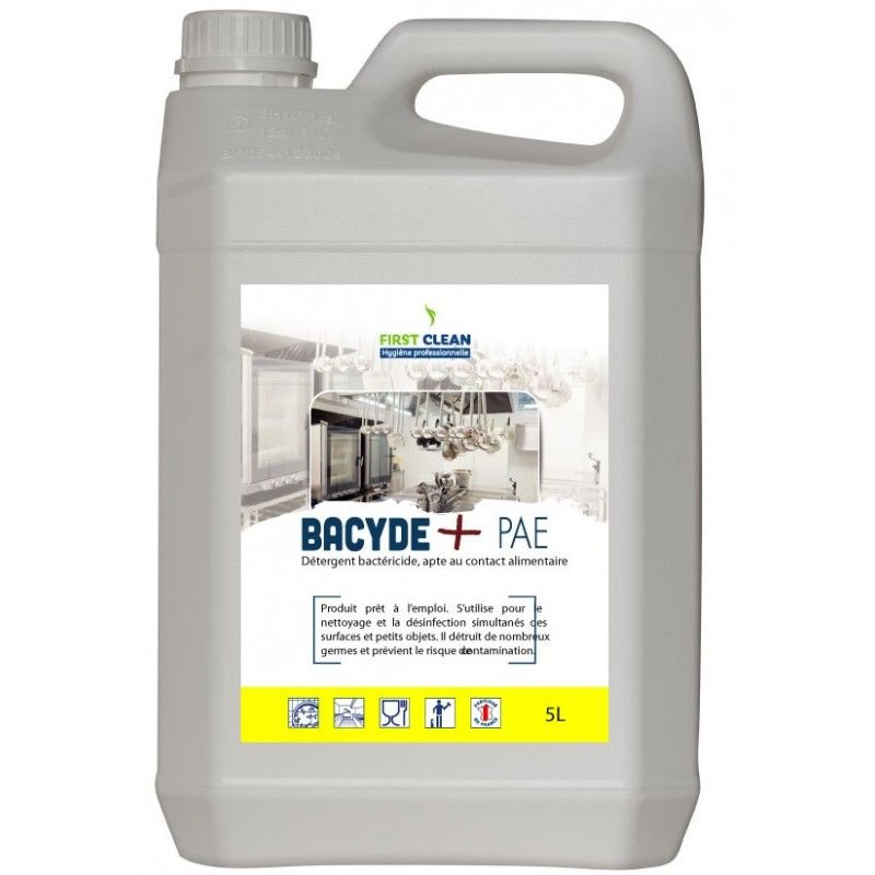 BACYDE+ PAE Détergent bactericide Virucide - Bidon 5L