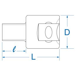 Douille carrée 1/28mm