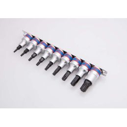 Rail de douilles 1/2 TORX® - 9 pièces