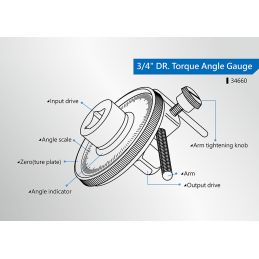 Clé de serrage angulaire 3/4 magnétique