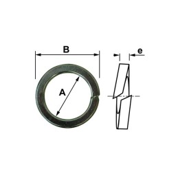 RONDELLE GROWER 4MM ZINGUEE BOITE DE 200