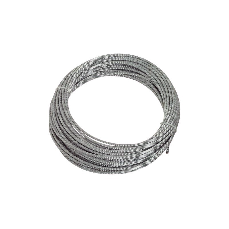 CABLE ACIER INOX 316 Ø8mm 7X19 (LE METRE)