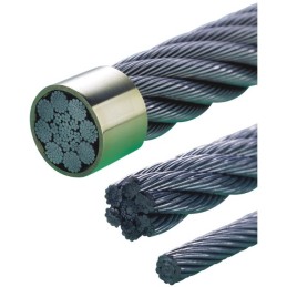 CABLE ACIER INOX 316 Ø8mm 7X19 (LE METRE)