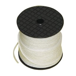 TRESSE POLYPROPYLENE BLANCHE 5 MM BOBINE DE 150 METRES