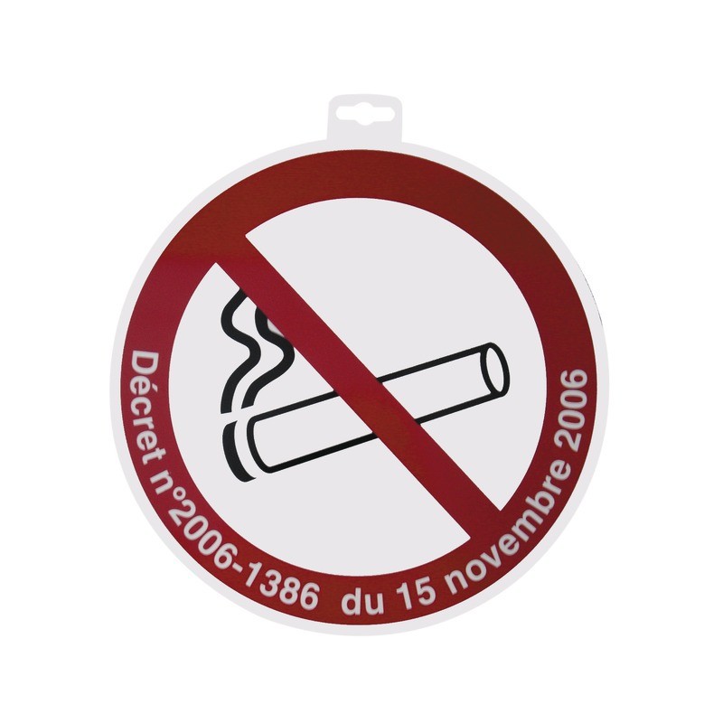 SIGNALETIQUE DEFENSE DE FUMER + DECRET