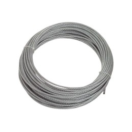 CABLE ACIER GALVA Ø6mm 7x19 (LE METRE)