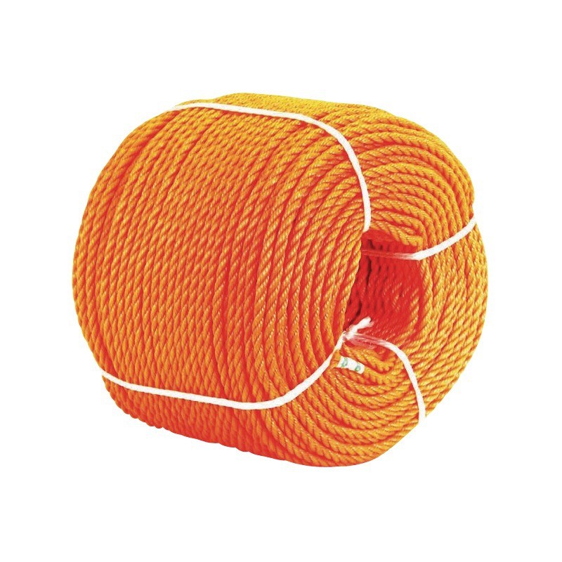 CORDE POLYPROPYLENE ORANGE 8 MM CAROTTE DE 25 METRES