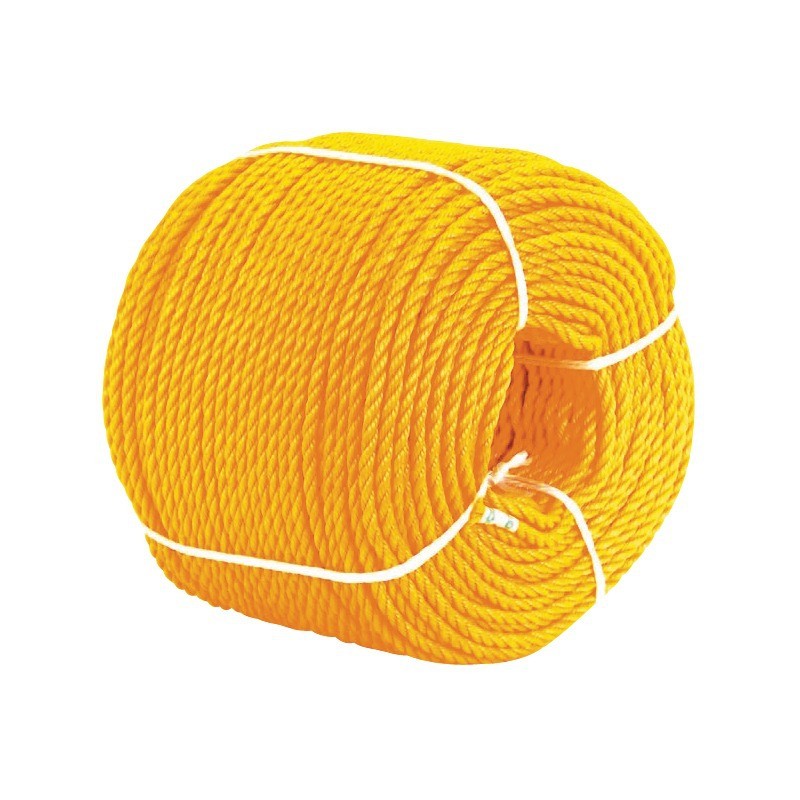 CORDE POLYPROPYLENE JAUNE 16 MM ROULEAU DE 35 METRES