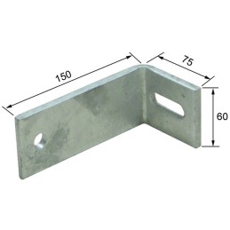 EQUERRE REGLABLE 150X75X60X8 MM GALVANISE SENDZIMIR