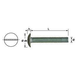 VIS POELIER  6X20  INOX A2 (BOITE DE 100)