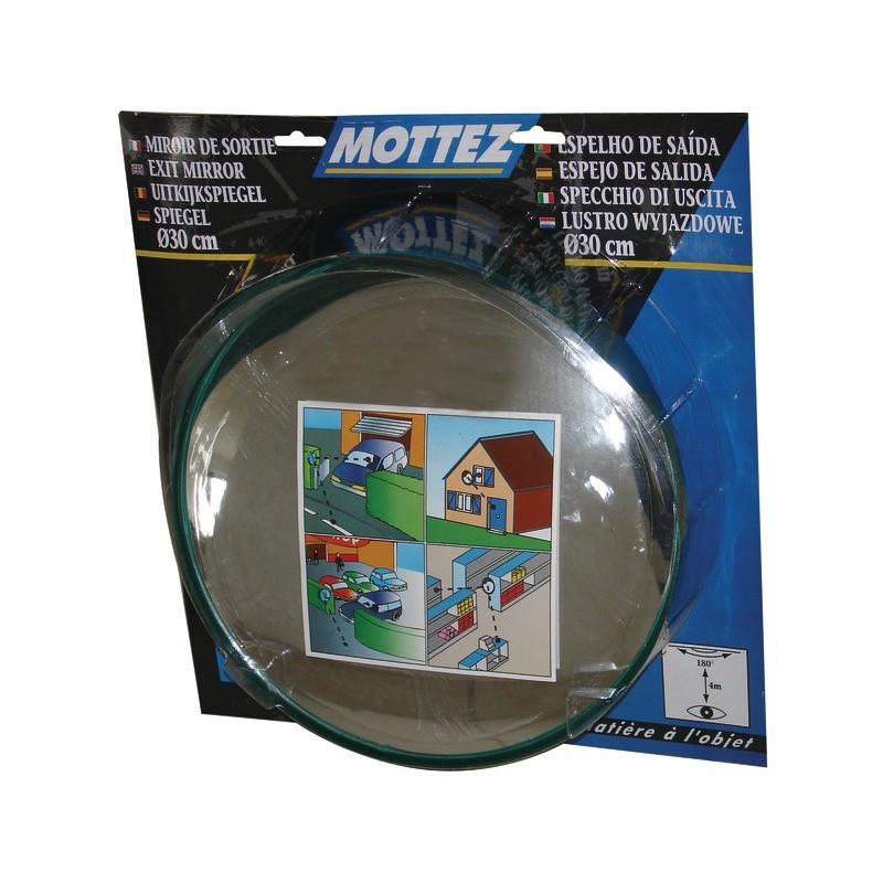 MIROIR DE SORTIE DIA 300MM CASQUE ANTI PLUIE