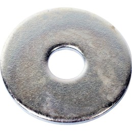 RONDELLE PLATE EXTRA LARGE 18MM ZINGUE BLISTER DE 10