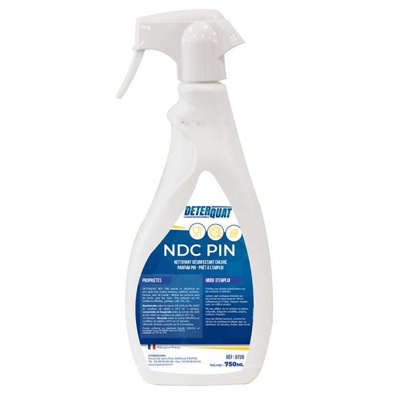 DETERQUAT NDC Nettoyant désinfectant chloré PAE - 0728