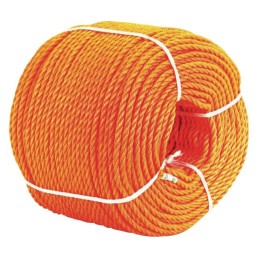 CORDE POLYPROPYLENE ORANGE 8 MM CAROTTE DE 10 METRES