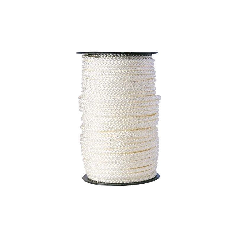 CORDE POLYAMIDE BLANCHE Ø2 MM 8 FUSEAUX EN BOBINE DE 500 M