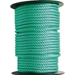 CORDE POLYPROPYLENE VERTE 12 MM MM BOBINE DE 50 METRES