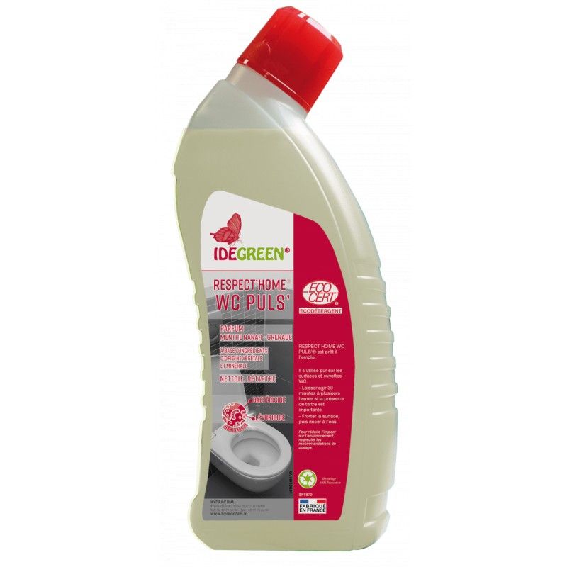 Gel nettoyant détartrant désinfectant WC ECOCERT