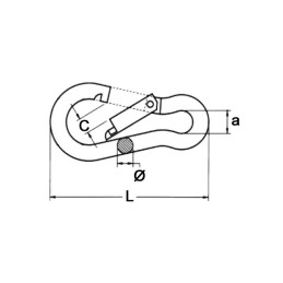 MOUSQUETON ALPIN 06 MM BLISTER DE 2